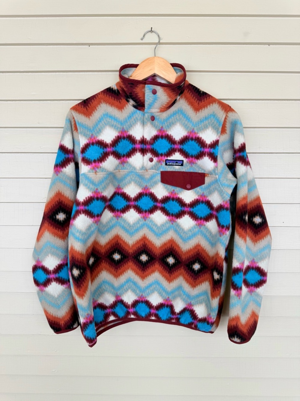 Patagonia Synchilla Snap-T Fleece Pullover Timber Twist Aztec Hiking